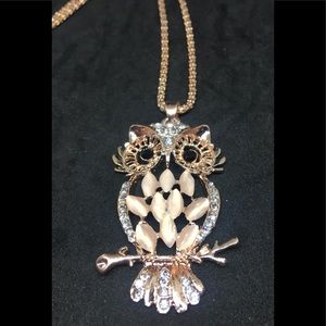 Crystal Owl Necklace Made By Muskwaki Indian Tribe In Tama Iowa Handmade